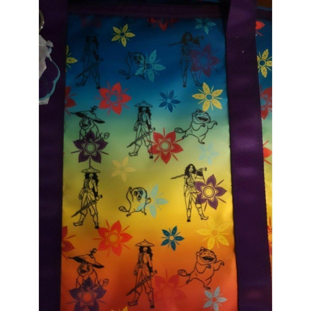 3 for $60 Disney Raya Bag Backpack Zipper Closure Colorful - Picture 2 of 3